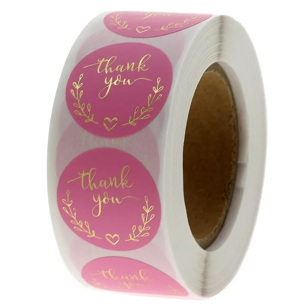 Stationery Supplies Business - 50-500 Buah Stiker Terima Kasih Kertas