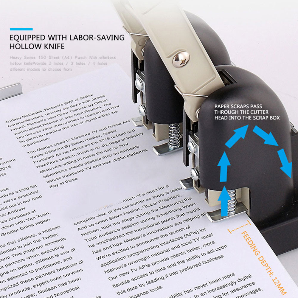Paper Punch 3 Hole - Mesin Pelubang Kertas A4 HOT Heavy
