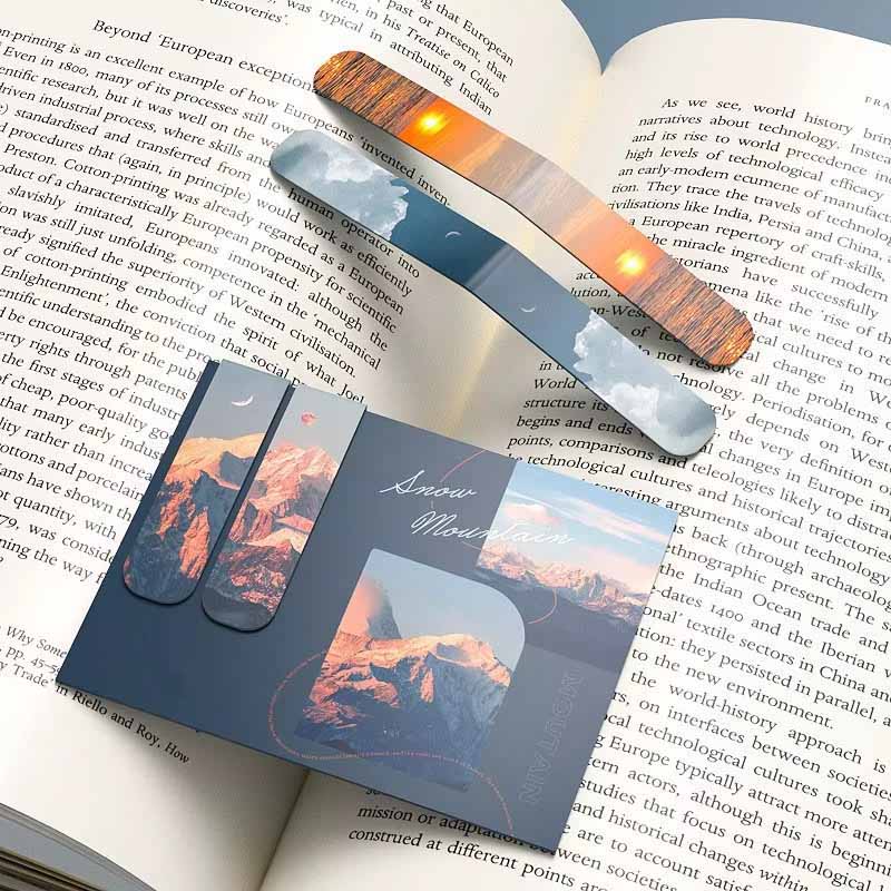 Bookmark Magnetic Clip - 2 Buah Penanda Buku Magnetik Bertema