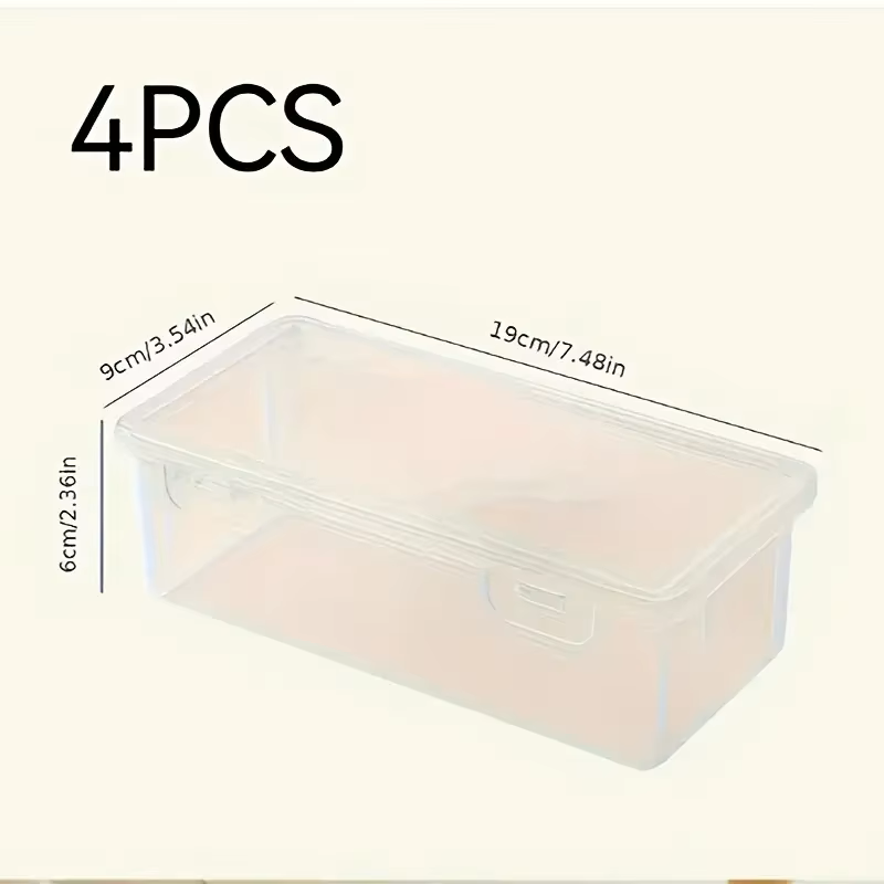 Stationery And Office Supply Stores - 4 Kotak Penyimpanan PP Transparan Besar