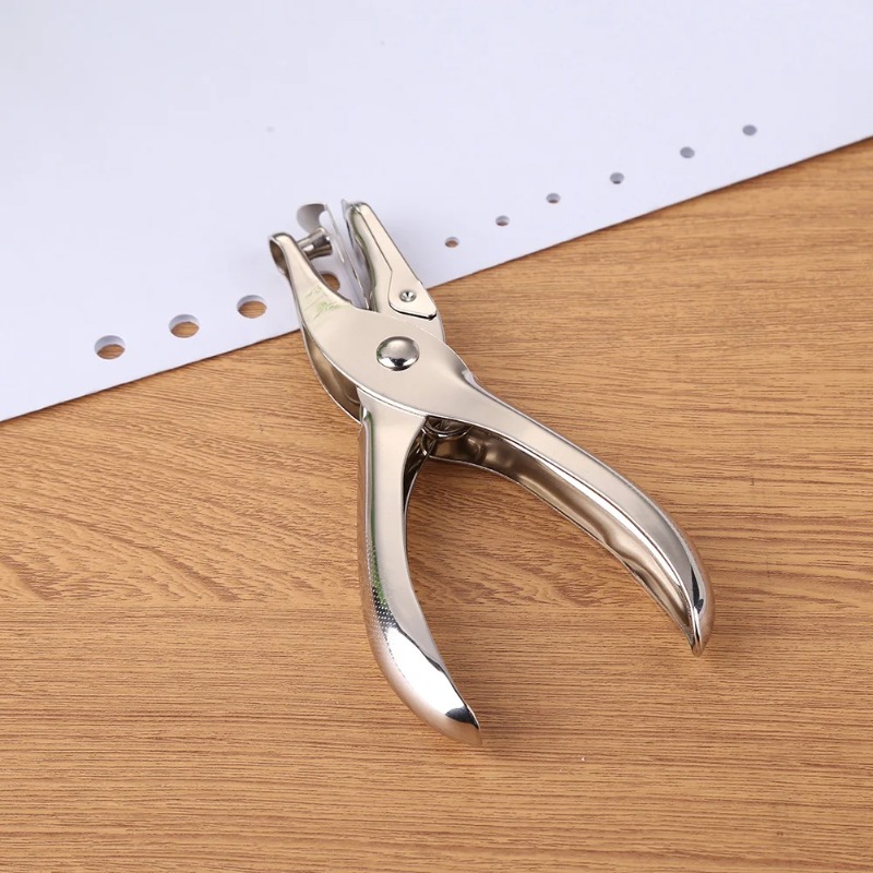 Paper Punch 3 Hole - Pembuat Lubang 3/6mm Portabel, Pembuat Lubang