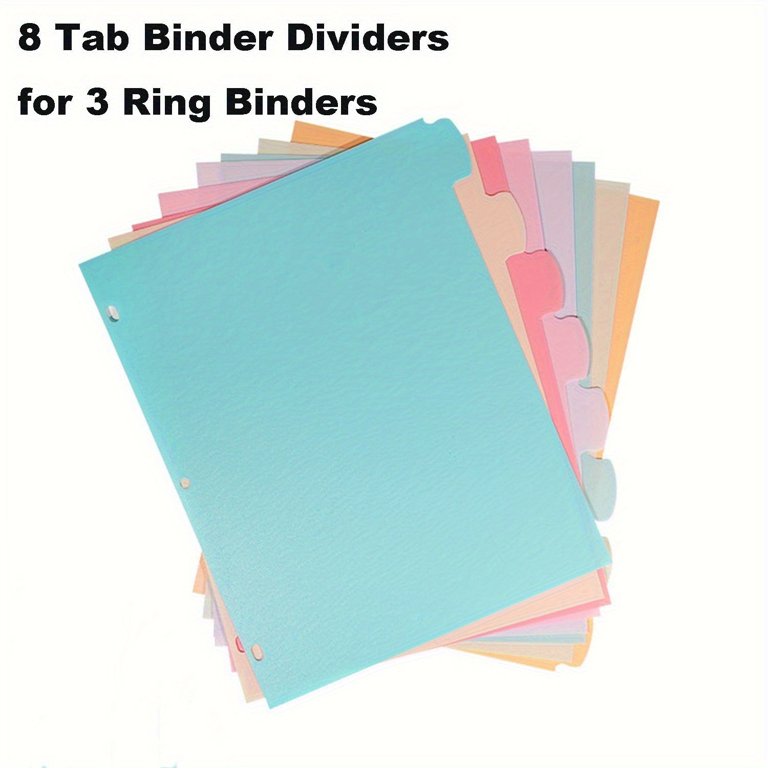 Paper Punch 3 Hole - 8 Pembagi Binder Tab untuk Binder