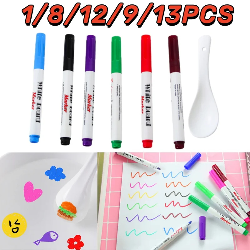 Whiteboard Marker Set - Set Pena Mengapung Lukisan Air Ajaib