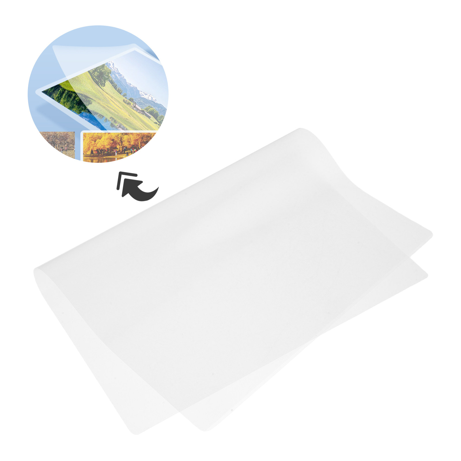 Document Laminator Pouch - 100 Lembar Kantong Laminasi A4 Premium,