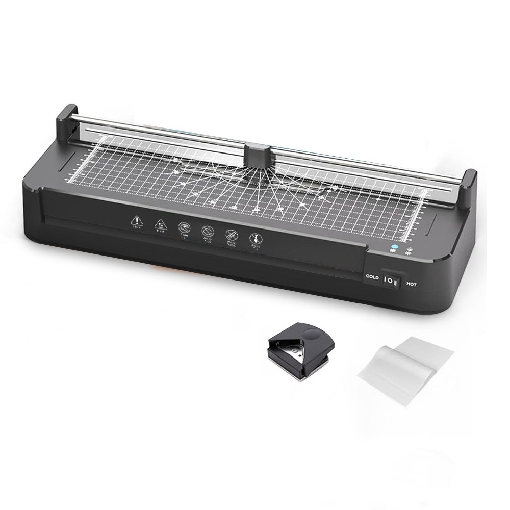 Document Laminator Pouch - Mesin Laminasi Plastik Panas/Dingin untuk Ukuran
