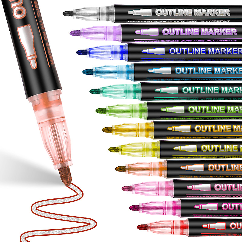 8-60 Warna Pena Garis Ganda un - Highlighter Set Pastel ulasan dan harga