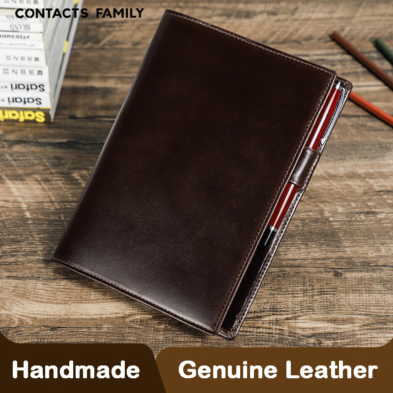 Kulit asli buatan tangan A5 La - Stationery Supplies Business ulasan dan harga