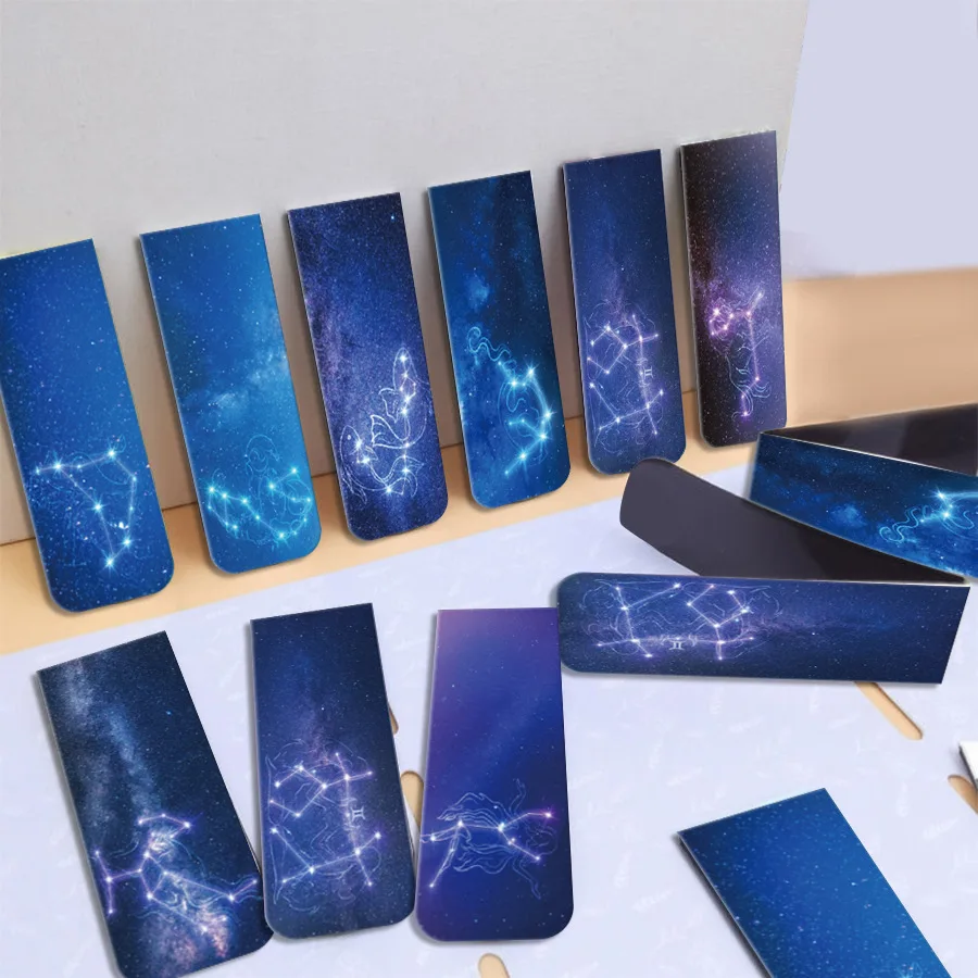 12 buah bookmark magnetik, rua - Bookmark Magnetic Clip ulasan dan harga