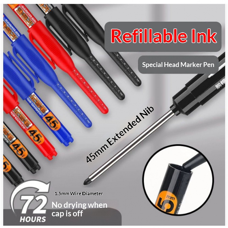 12/2 Buah Pena Penanda Lubang  - Whiteboard Marker Set ulasan dan harga
