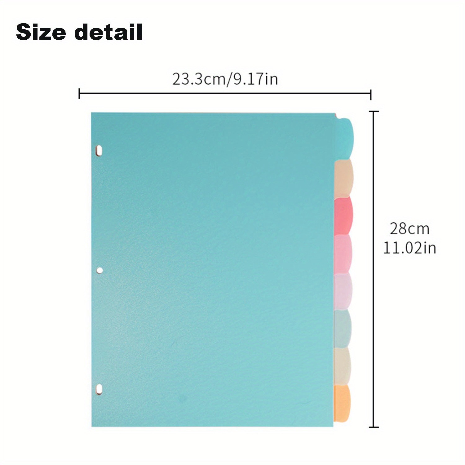 8 Pembagi Binder Tab untuk Bin - Paper Punch 3 Hole ulasan dan harga
