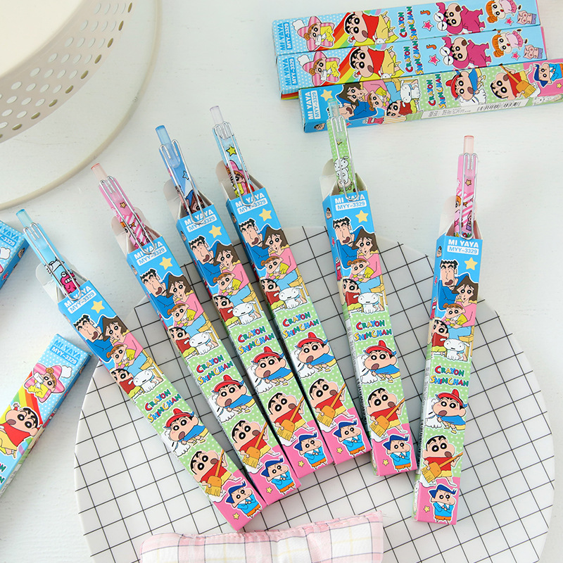 6Pcs Pena Gel Kartun Crayon Sh - Stationery Warehouse ulasan dan harga