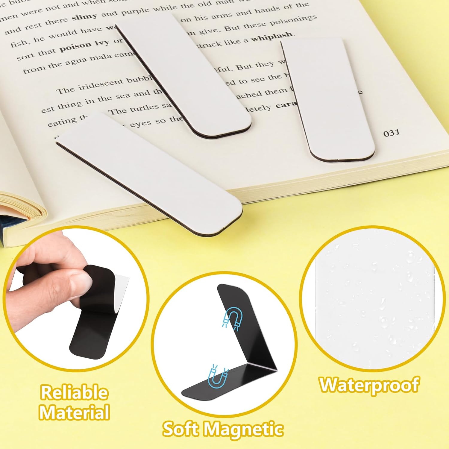 15 Buah Penanda Buku Magnetik  - Bookmark Magnetic Clip ulasan dan harga